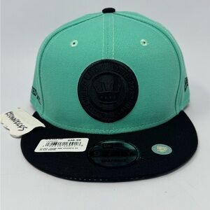 Charlotte FC New Era 9FIFTY Snapback Hat Teal Black MLS Minted 2022